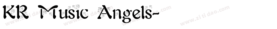 KR Music Angels字体转换